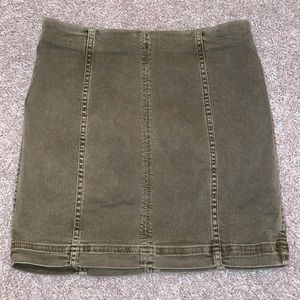 Olive Green Size 6 Free People Skirt